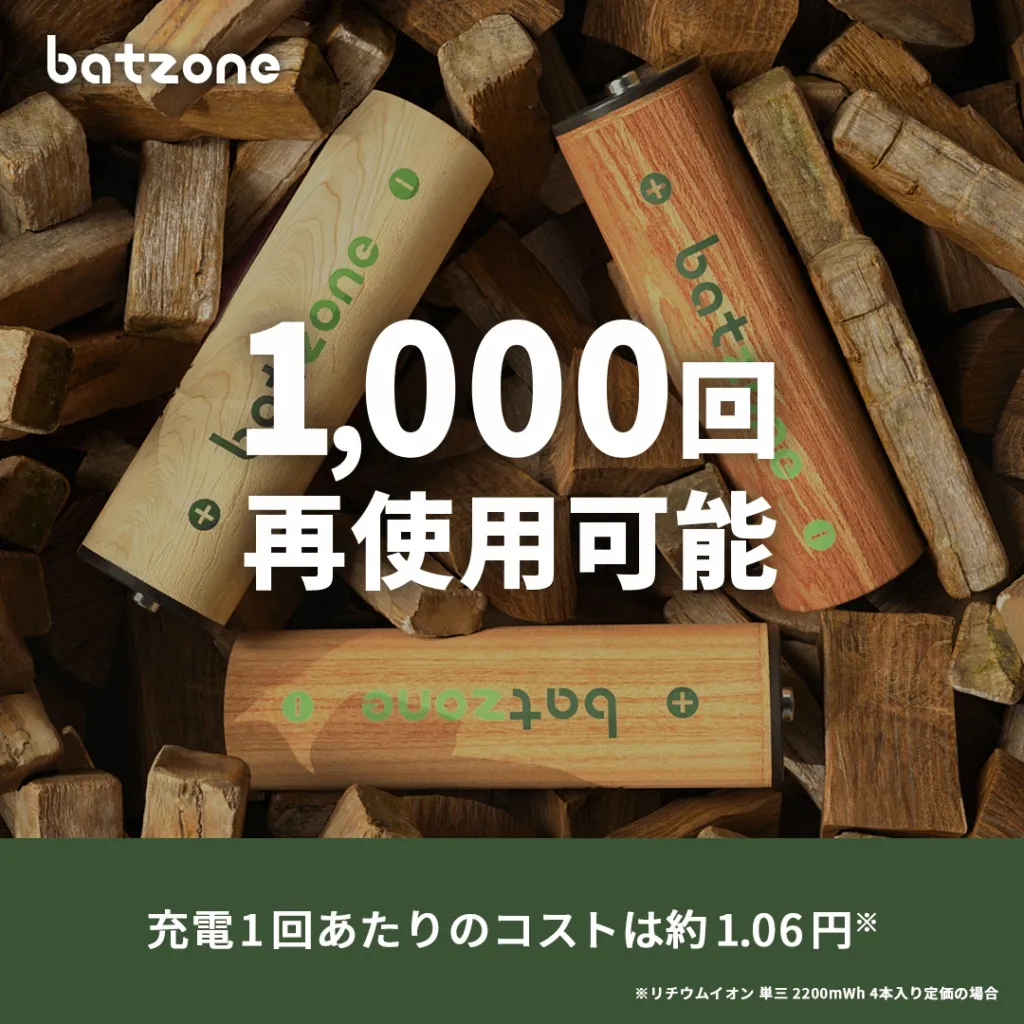 1,000回繰り返し使用可能